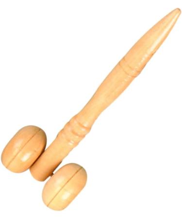 Lurrose Wooden Anti-Aging Face Massage Tool | Thin Roller & Rod for Face Lifting & Muscle Relaxation | Bamboo Lotus Tree Massage Device - Buy Online on GoSupps.com