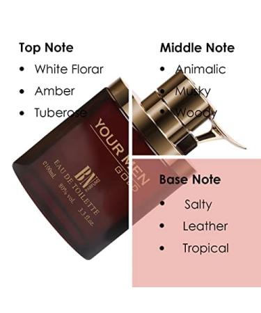 prime craft Your Men Gold Long Lastng 100ml Men Perfume Floral Woody & Leathery Soothing Fragrance - Buy Online on GoSupps.com