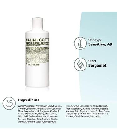 MALIN + GOETZ Bergamot Hand and Body Wash (473 ml) - Buy Online on GoSupps.com