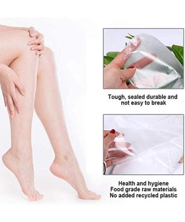 100pcs Clear Plastic Paraffin Bath Liners for Foot Spa Wax Treatment - Disposable Booties for Pedicure, Hot Spa, and Foot Covers - Buy Online on GoSupps.com