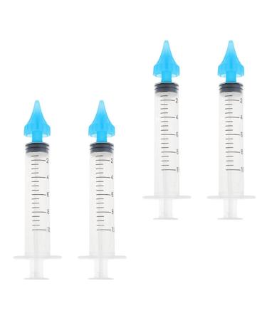 DOITOOL Washing Machine Cleaner 4pcs Ear Wax Removal Irrigation Syringe Tool Kit Ear Syringe Replacement Ear Cleaning Kit for Earwax Remover Ear Cleaner Wash Water Flushing System 10ml Kids Earbuds