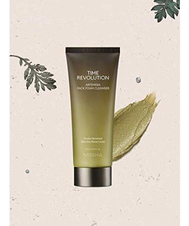 Missha Time Revolution Artemisia Pack Foam Cleanser - Gentle Cleansing for Clear Skin - Buy Online on GoSupps.com