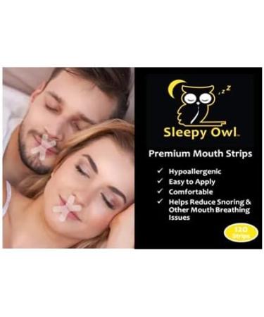 Doctor Sleepy Owl Mouth Tape Strips 120ct - Snoring & Mouth Breathing Relief - Buy Online on GoSupps.com