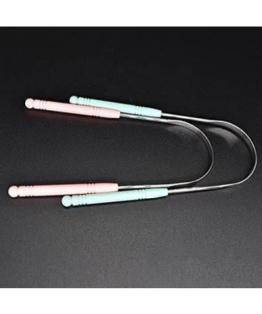 High-Quality Steel Tongue Scraper & Hygiene Brush - Ultimate Tongue Cleaning Tool for Fresh Breath - Buy Online on GoSupps.com