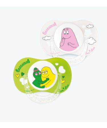 Luc & L a Barbapapa pacifier anatomical extra thin 6 18 months limited edition 2 pieces