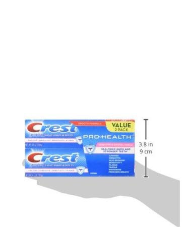 Crest Pro-Health Sensitive & Enamel Shield Toothpaste 4.6oz (Pack of 2) - Dental Care for Sensitive Teeth and Enamel Protection - Buy Online on GoSupps.com