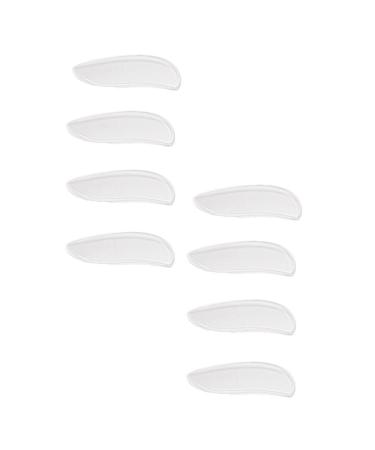 NOLITOY 4 Pairs Heel Pad Pad Flatfoot Corrector Flatfoot Insoles Plantar is Unusual Shoes Insole Supination and Pronation Corrective Heel Insoles Soft Correction Gel Transparent 7.8x3.5cm