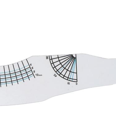 2Pcs Eyelash Ruler Set for Symmetrical Positioning and Length Measurement - Professional Curling Degree Tool - Buy Online on GoSupps.com