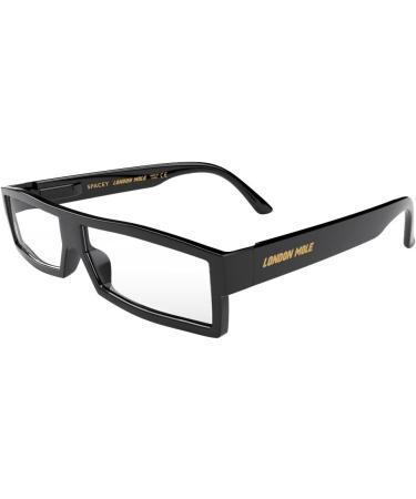 London Mole Glasses | Spacey Rectangular Reading Glasses | Cool Unisex Designer Glasses | 2.5x Magnification with Spring Hinges | Shop Now Internationally - Buy Online on GoSupps.com