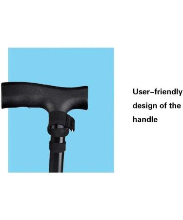 Rollator Walker Cane - Foldable Adjustable Lightweight Aluminum Offset Walking Cane - Collapsible Walking Stick with Ergonomic Handle - Ideal Daily Living Aid for Limi Star of Light - Buy Online on GoSupps.com