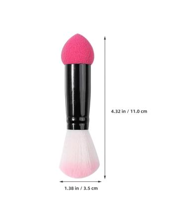 FOMIYES 2 in 1 Makeup Brush - Dual-Ended Brush with Sponge Puff for Foundation Concealer Eyeshadow & Blush - International Shipping Available - Buy Online on GoSupps.com