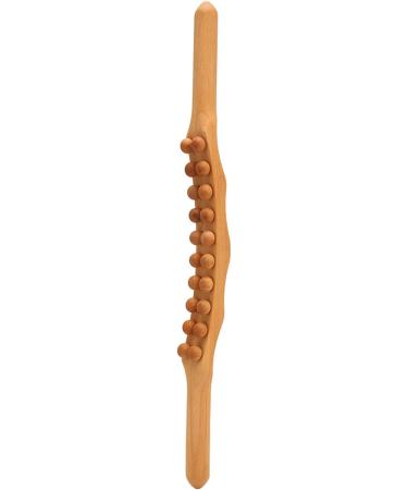 Full Body Scraping Stick | Wooden Acupuncture Fascia Roll Massage Tool for Muscle Relaxation - Back Stomach Shoulder & Foot Massager - Buy Online on GoSupps.com