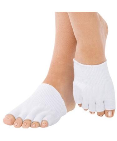 Pedimend Gel-Lined Compression Toe Separating Socks - Relieves Foot Pain and Corrects Toe Alignment | 2PCS Toe Separator Socks for Corns, Metatarsalgia, and Overlapping Toes - Buy Online on GoSupps.com