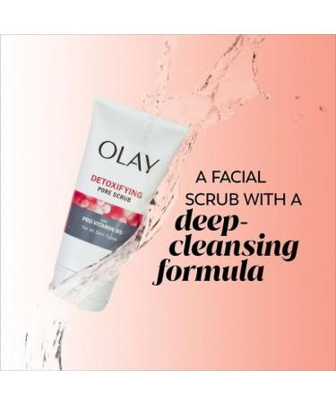 Ol ay Skincare Regenerist Detoxifying Pore Scrub - Gentle Facial Cleanser for All Skin Types 5.0 fl oz - International Shipping Available - Buy Online on GoSupps.com