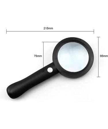Spacmirrors Magnifying Glass Rechargeable USB Charging Inspecting Coins & Jewelry Magnifying Glass with 9 LED Light Magnifier - Buy Online on GoSupps.com