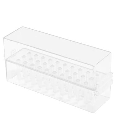 minkissy Nail Art Storage Box Magnetic Sockets Nail Bit Holder Plastic Container Nail Drills for Acrylic Nails Professional Nail Stuff Nail Tools Container Nail Drill Bit Holder Manicure