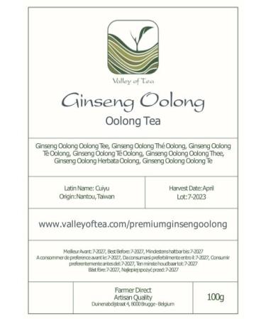 Ginseng Oolong Tea - Premium Organic Ren Shen Lan Gui Ren & Imperial Oolong | International Shipping - Buy Online on GoSupps.com