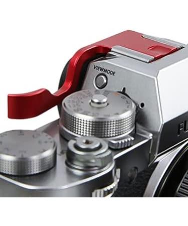 Fujifilm XT-1 XT-2 XT-3 XT-4 Metal Hot Shoe Thumb Grip - Red | Stable Thumb Rest for Slow Shutter Speeds | Foto&Tech - Buy Online on GoSupps.com