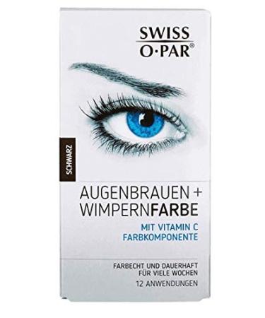 Swiss O-Par Eyelash & Eyebrow Tint Set - Black | Long-Lasting Color for Perfect Lashes & Brows | International Shipping Available - Buy Online on GoSupps.com