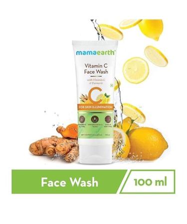 Vitamin C Face Wash with Turmeric for Skin Illumination - 100ml | Shop Internationally - Buy Online on GoSupps.com