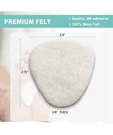 18-Pack Ball of Foot Cushions - Metatarsal Pads for Pain Relief - 1/4 Thick Felt Foot Pads - Women & Men - Plantar Fasciitis & Neuroma Relief - Buy Online on GoSupps.com