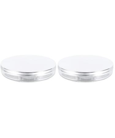 Beavorty Loose Powder Holder 4 Pcs Loose Powder Box Traveling Makeup Case Large Powder Puff Compact 5g Powder Case Mirror Mini
