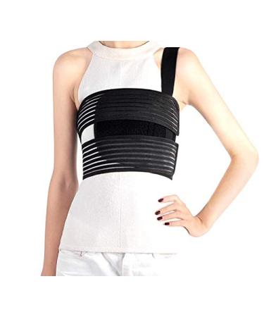 Solmyr Broken Rib Brace, Rib Belt for Men and Women, Rib Cage Protector Wrap Rib Belt for Sore or Bruised Ribs Support, Broken Sternum, Dislocated Ribs Protection, Pulled Muscle Pain(M) Medium (Pack of 1)