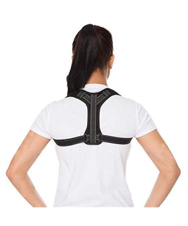 Posture Corrector For Back Clavicle Spine Back Shoulder Lumbar Support Corset Correction Posture pedic Belt Men Women (Black S) Better life - Buy Online on GoSupps.com