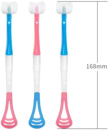 AD-BCrbgen Silicone 3-Sided Toothbrush - Safe Oral Care & Dental Cleaner | International Shipping - Buy Online on GoSupps.com