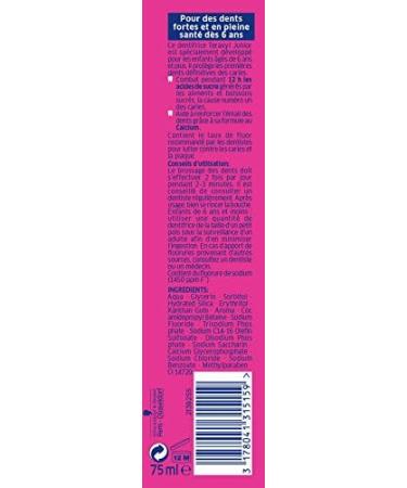 Teraxyl - Toothpaste for Children/Junior - Strawberry Flavor 75 ml - Pack of 4 - Buy Online on GoSupps.com