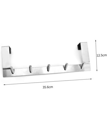 LABRIMP Over Door Coat Hanger Coat Hangers Over The Door Hook Towel Hanger Over Door Hook Hanger Stainless Steel Clothes Hook 35.6X12.5X4CM As Shown - Buy Online on GoSupps.com