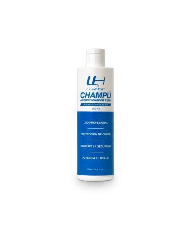 LuxHair Shampoo and Conditioner for Natural and Synthetic Hair. Color Protector for Natural Hair or Hairpieces (Brown and Black) | 250 ml |