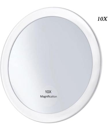 CALLARON 10x Magnifying Round Lighted Makeup Mirror - Touch Control Vanity Mirror (White) - Buy Online on GoSupps.com