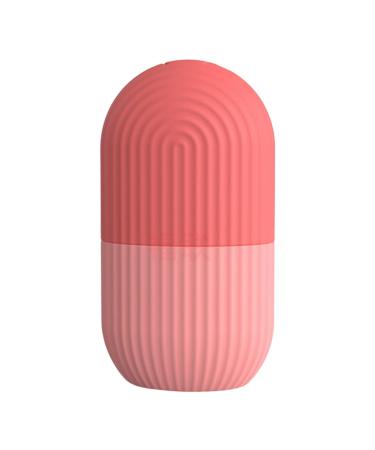 Ice Face Roller Beauty Ice Cube Roller Massager Reusable Skin Care Tools for Face Eyes Puffiness Brighten and Tighten Skin Pink face roller