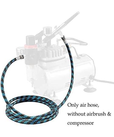 SAGUD 10ft Nylon Braided Airbrush Hose with 1/8 Size & Adapter for Most Airbrush Kits - Buy Online on GoSupps.com