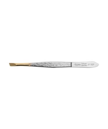 Nippes Solingen Tweezers 37SGP 9 cm for removing fine hairs nickel plated steel Diagonal