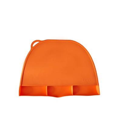 Silicone Food Catching Baby Placemat with Suction for Kids  Babies and Toddlers (Orange)