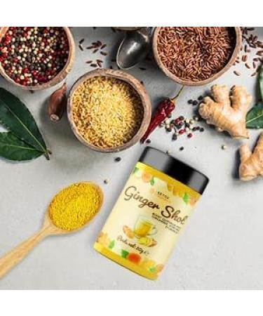 DETOX ORGANICA Ginger Shot - Jusqu' 40 shots de Jus de Gingembre - Booster et Detox - 50g Pr paration de Gingembre en poudre et Curcuma pour pour th infusion et jus - M lange en Poudre 50 g (Lot de 1) - Buy Online on GoSupps.com