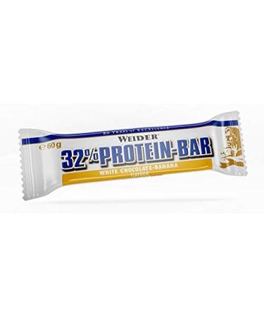 Buy Weider 32% Protein Bar White Chocolate Banana - 24x60g | High Protein Snack | Worldwide Shipping - Buy Online on GoSupps.com