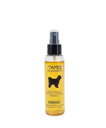 TAMEI BIO Fellspray for combing aid and care for sensitive dogs and puppies - of course organic 100ml (sensitive without fragrance) - vegan - fur smooth vitalizing and build -up