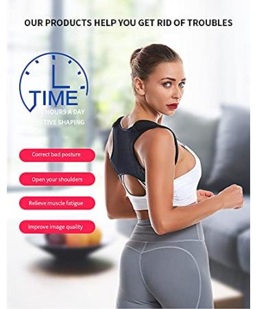 Hot Posture Corrector Adjustable Back Support Belt Spine Back Shoulder Brace Support Belts Adult Invisible Hunchback Belts lofty ambition - Buy Online on GoSupps.com