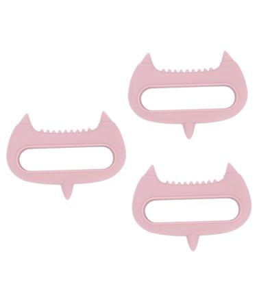 Beavorty 3st acupuncture massage device Hand massage device Tool for the head care massage device for the Salonkopf Guasha-Tool made of silicone scalp massager portable clothes gravel gel pink