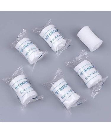 EatingBiting 20 Rolls 2 inch x 4.92 Yards Stretched Gauze Bandage Rolls with Medical Tape - Medical Grade Sterile First Aid Wound Care Cotton Ply for Ankles, Knees, and More - Buy Online on GoSupps.com