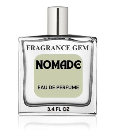 Fragrance Gem Nomade Unisex Perfume Amber Oud Smoky leather | Perfume Spray for Men & Women | Strong & Long Lasting Fragrance 3.4 fl oz