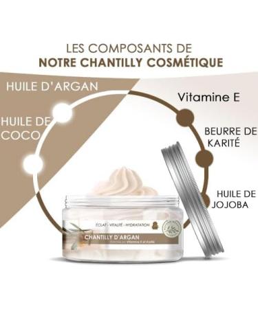 Morocco Argan Chantilly Shea Argan Super Moisturizing Mask for Hair and Skin Perfect for Frizzy Afro Dull or Dry Hair Natural Composition Enriched with Argan Oil - Buy Online on GoSupps.com