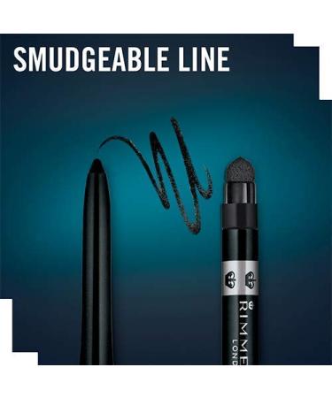 Rimmel Exaggerate Eye Definer Deep Ocean Pencil - 1 Count Pack | Long-Wearing Eyeliner - Buy Online on GoSupps.com