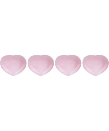 Lot de 4 pierres de gu rison en quartz rose sculpt en forme de c ur - Pierre de gu rison semi-pr cieuse - Buy Online on GoSupps.com