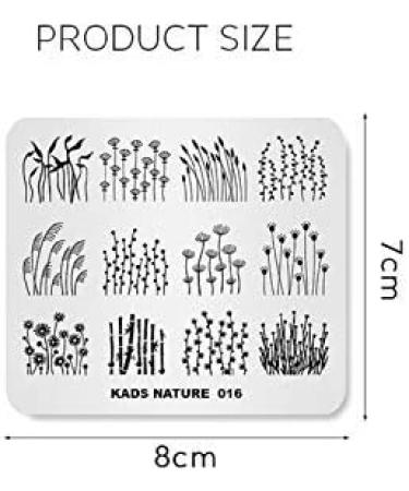KADS Nail Stamping Plate Dandelion Grass Nature Image Design for Nail Art (NA016) - Buy Online on GoSupps.com