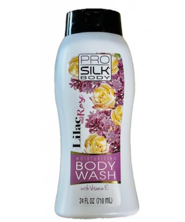 Pro Silk Body Wash Lilac and Rose With Vitamin E NET WT 24 FL OZ (710 mL)