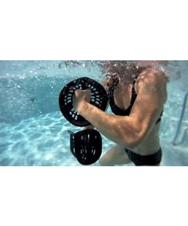 AquaLogix Medium Resistance Aquatic Bells Set - Smoke - Upper Body Pool Exercise Dumbbells - Includes Demonstration Video and Workout - Bells Pair MRPCBELL - Buy Online on GoSupps.com